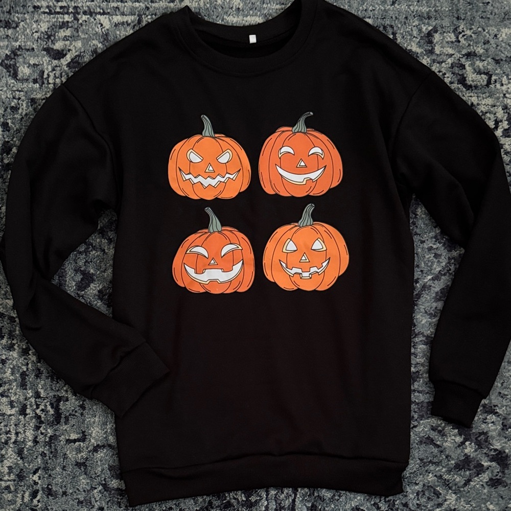 🎃Black Halloween Pumpkin Sweater 🎃